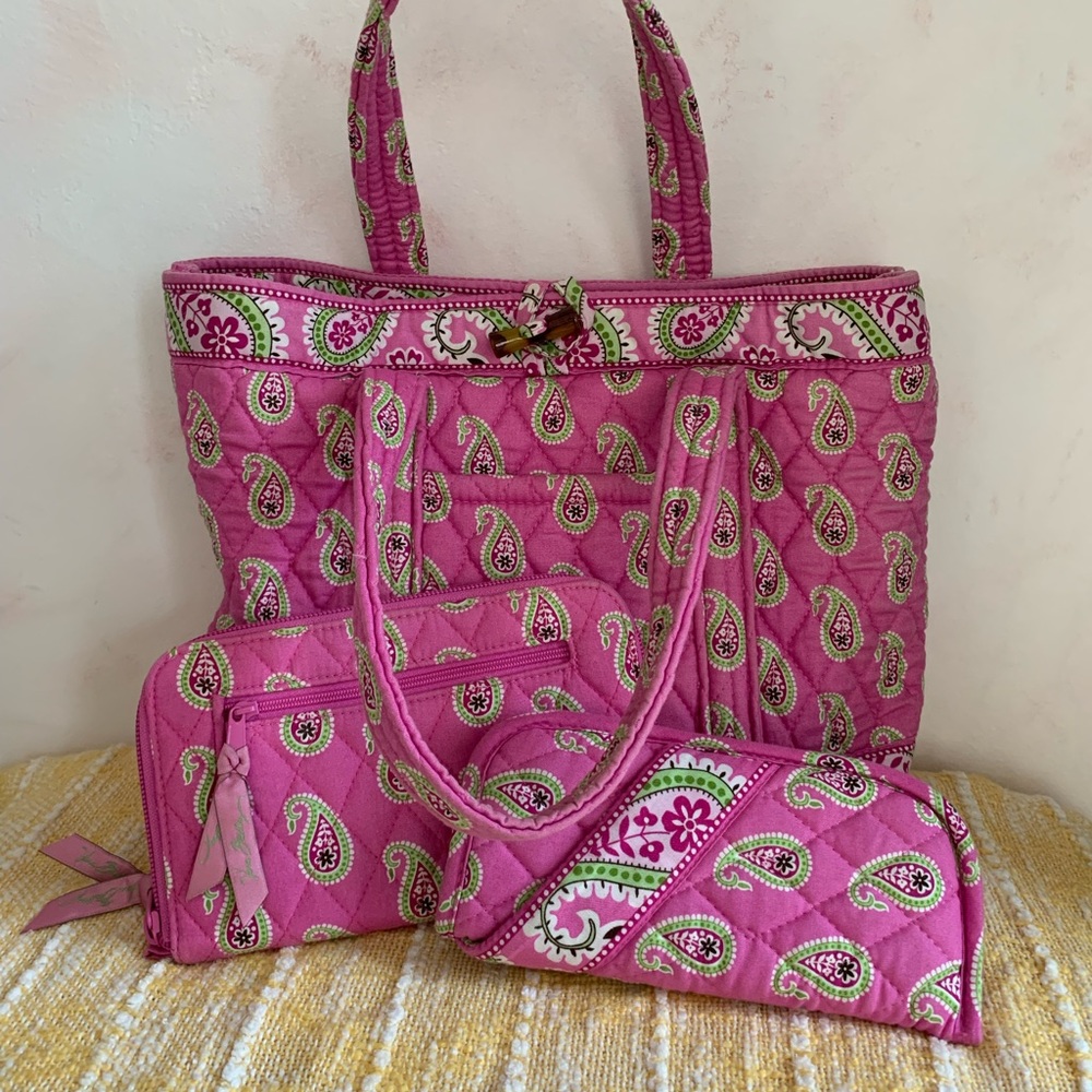 Vera Bradley Purse, Wallet, and Eye Glass Case